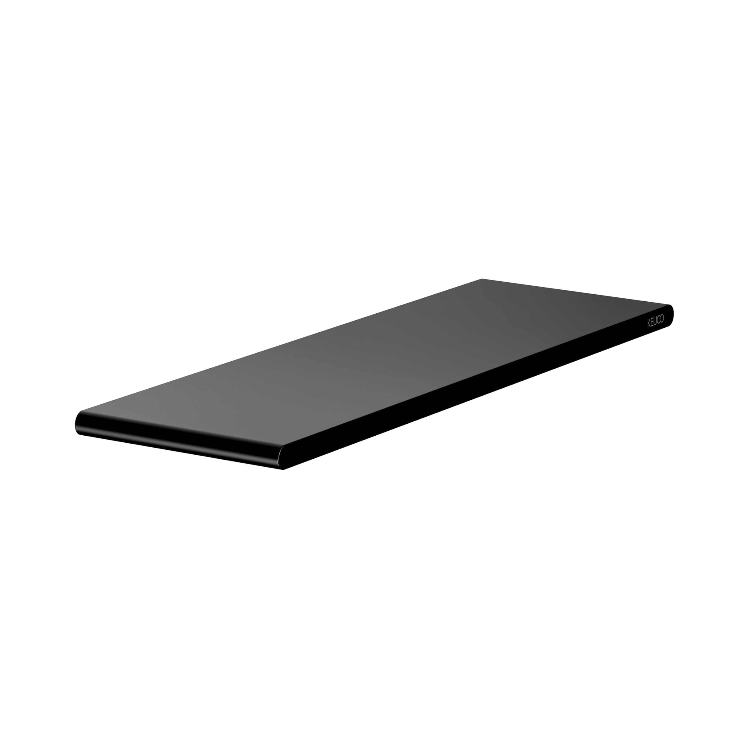 Keuco Rose Duschablage 32,8 cm, ohne Bohren, Aluminium schwarz matt | Made in Germany, inkl. Klebeset und Schraubset, Duschregal zum Kleben oder Schrauben
