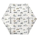 JUNZAN Site Machinery Parapluie de voyage à pois arc en ciel coupe vent 99 cm parapluie de golf pliable portable ouverture automatique accessoires de défense extérieur