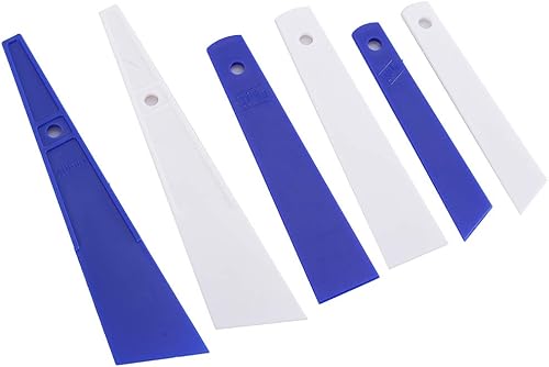 Miniatura 5 de 6 unids herramienta de pegamento frotis plástico pegamento raspador cuero raspador esparcidores pegamento herramientas artesanales accesorios de