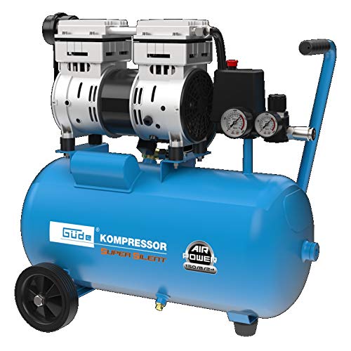 Güde 50136 Airpower 150/8/24 Silent Compresseur à double piston 0,75 kW 230 V Sans huile 8 bar