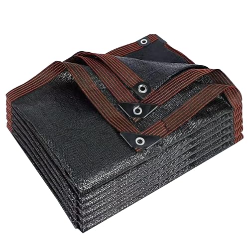 WNANCH Garden Shade Mesh Net with Grommets, Black Shade Cloth Cover 6.6x20 10x10 10x20 10x26 20x20 26x33 ft Sunblock for Greenhouse, Tomatoes, Chicken Coop, Barn Kennel(Size:10x10ft)