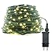 Produktbild Wweixun2020 Lichterkette Weihnachtsbaum, 60M Weihnachtsbaum Lichterkette mit Stecker, Ultraleicht Led Warmweiß Weihnachtsbeleuchtung Innen, 600 LED mit 8 Modi für Weihnachten, Party, Aussen, Innen