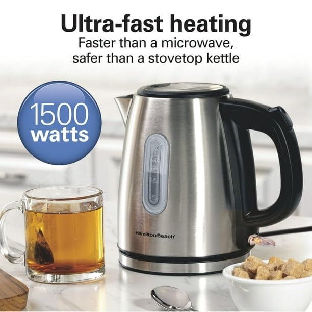 Hervidor de acero inoxidable 1.2 litros 1500W miniatura 7