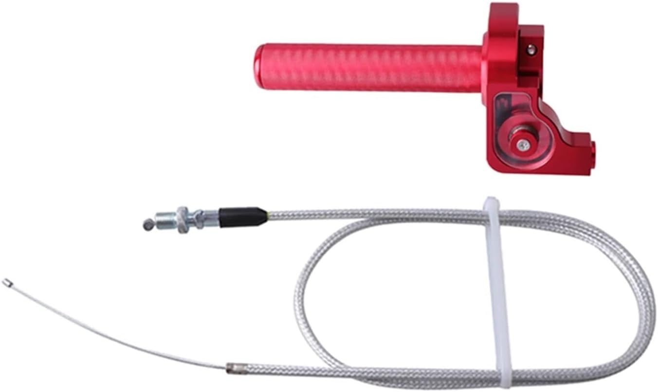 Universal 7/8'' Handlebar Aluminum Throttle Grip Quick Twister+Cable Fit for Honda CRF FIt for Fit for Kawasaki KAYO Pit Bike Racing