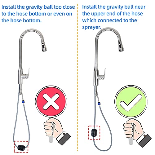 Xuchuan 14.80Oz(420G/0.93Lb) Universal Kitchen Pull Down Faucet Hose Weight Ball, Sink Basin Pull Out Sprayer Heavy Gravity Replacement Parts #TOP1