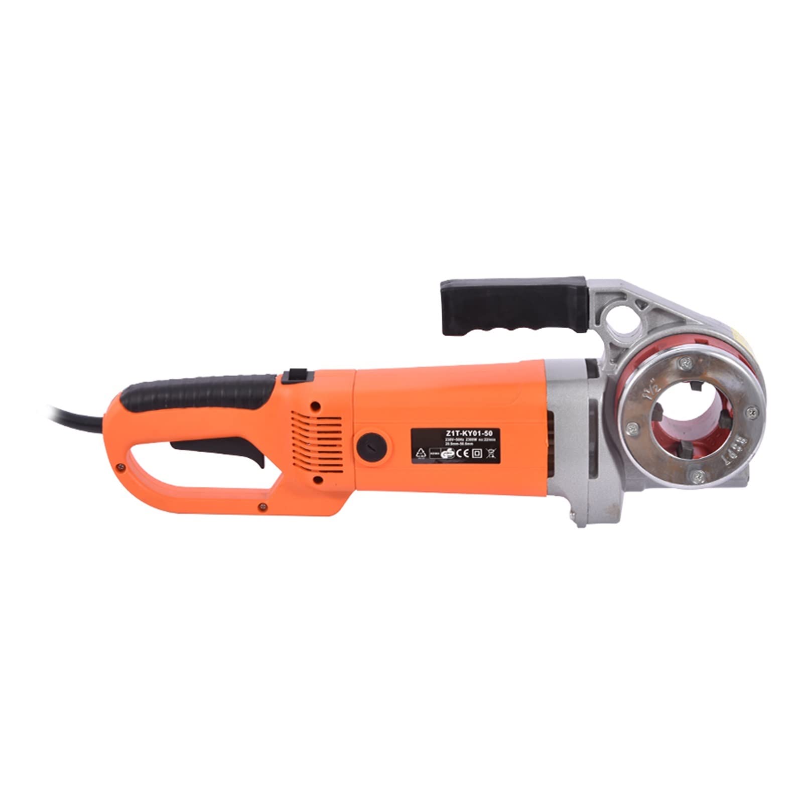 Máquina roscadora de tubos eléctrica, ZIT-KY01-50 Máquina roscadora eléctrica portátil de mano Máquina roscadora de tubos Motor de cobre, Roscadora de tubos portátil