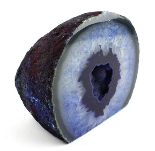 Crystal Allies Gallery: Assorted 1/2lb - 1lb Agate Druzy Geode with Cut Base - Choose Your Color Stone w/Authentic Crystal Allies Stone Info Card