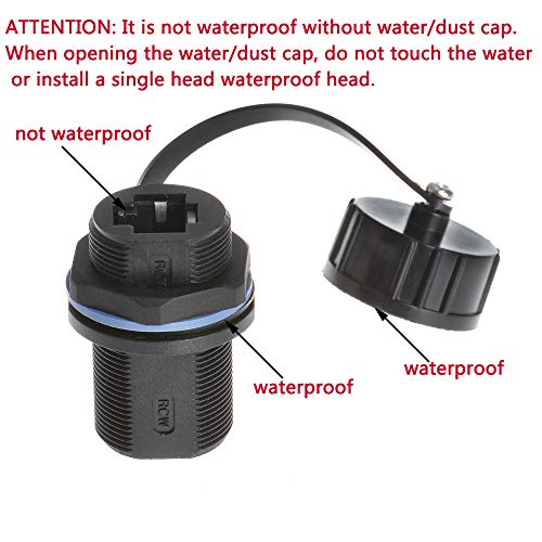Conector RJ45 Panel Mounting Impermeable Cat6 Anmbest_MD81 miniatura 5