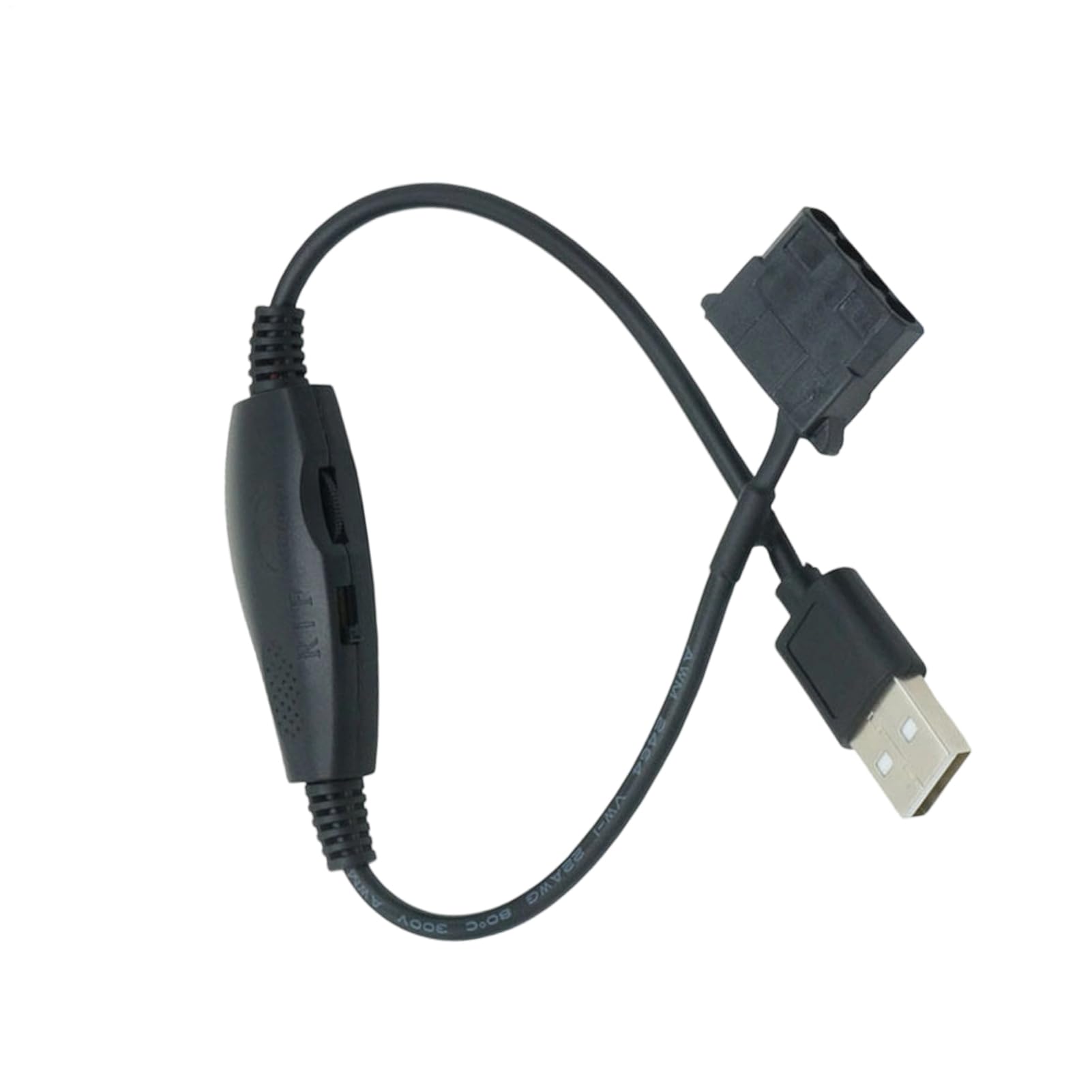 Adapter USB na wentylator - 3/4-pinowy konwerter PWM USB - adapter prędkości wentylatora, do komputerów stacjonarnych, urządzeń elektronicznych, system chłodzenia, konserwacja samochodu