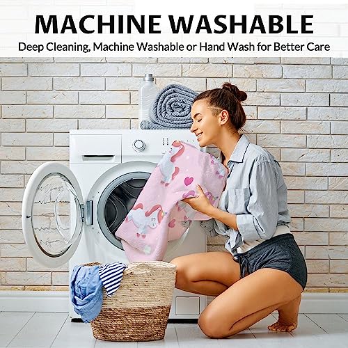 Unicorn Blanket Gifts - 50"x60" Cute Throw for Girls & Women - Pink Soft Fuzzy Blankets for Bed, Couch & Living Room