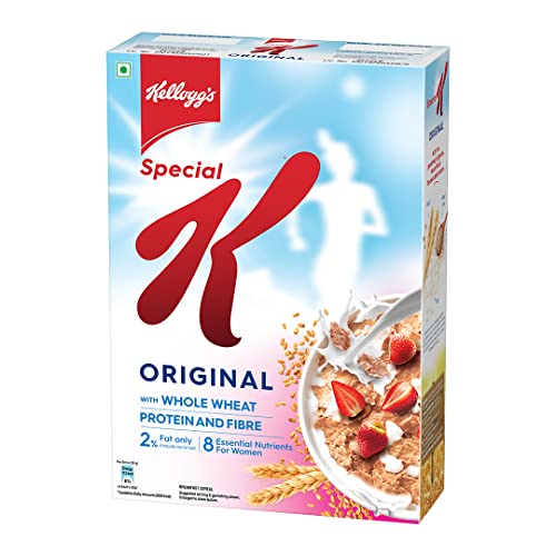 Image of Kellogg's Original Special K | Low Fat | Breakfast Cereals | High in B group Vitamins| Source of Protein & Fibre | Naturally Cholesterol Free | 455g, White