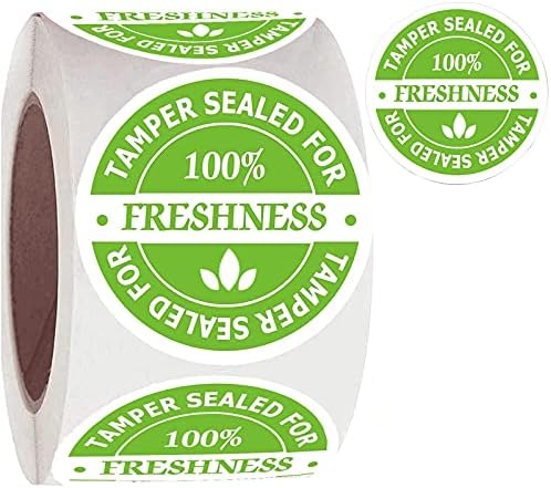 Food Delivery Tamper Evident Stickers,Sealed for Freshness Labels,2 Inch Round Sticker for Take Out