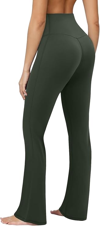 COPYLEAF Flare Leggings for Women High Waisted Seamless Yoga Pants Tummy Control Workout Gym Leggings Bootcut Pants