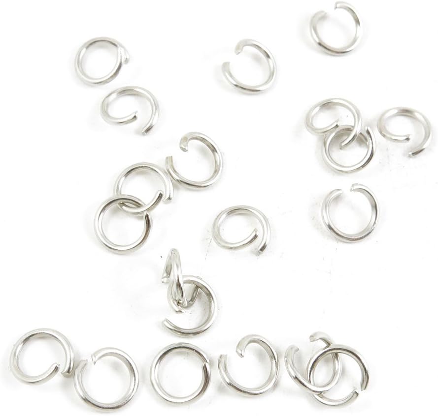 Price per 5500 Pieces Antique Silver Tone Jewelry Making Charms Supply J9WN4 Jump Ring 8mm