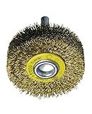 Osborn 0002504341 Cepillos Circulares Alambre Ondulado, Vastago 6 mm, Inox, 0.20 mm Diámetro Alambre, 50 mm Diámetro, 10 mm Espesor, Negro