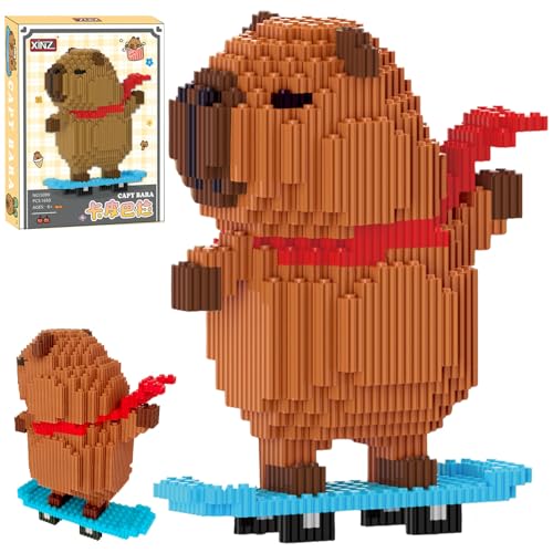 Juvanovo Blocchi da Costruzione Capybara, 1650 Pezzi Mini Mattoncini da Costruzione Capybara, Micro Blocchi Capibara, Capibara Building Blocks Set, Decorazione della Casa per Adulti e Bambini Juvanovo Blocchi da Costruzione Capybara, 1650 Pezzi Mini Mattoncini da Costruzione Capybara, Micro Blocchi Capibara, Capibara Building Blocks Set, Decorazione della Casa per Adulti e Bambini