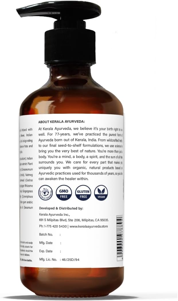 Kerala Ayurveda Aceite de hierbas para la piel (Eladi Thailam) Aceite