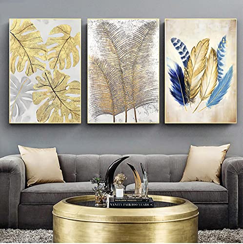Toile peinture murale pour embellir un mur blanc de salon abstrait 50x70cm