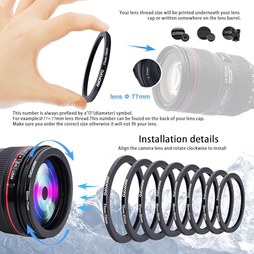 Anillos reductores para usar filtros grandes en objetivos pequeños sin comprar accesorios extra 5