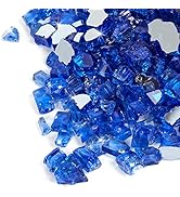 APROMISE Fire Glass for Fire Pit - 1/2 inch Fire Pit Glass | Reflective Fire Glass for Propane Fi...