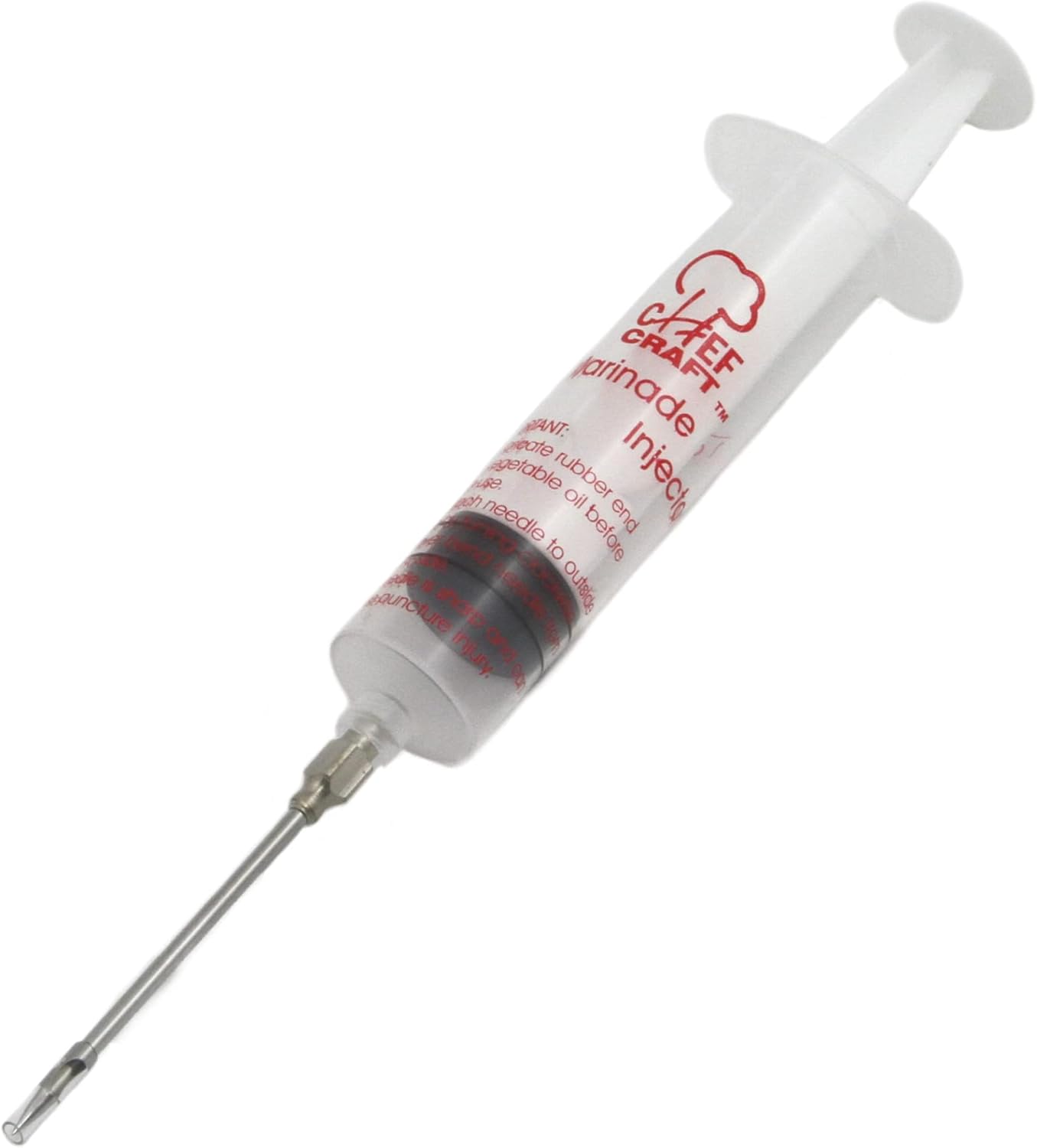 ChefCraft Select Marinade Injector with Stainless Steel Needle - 1 oz Capacity, 5 Inch, BPA-Free for Juicy Meats