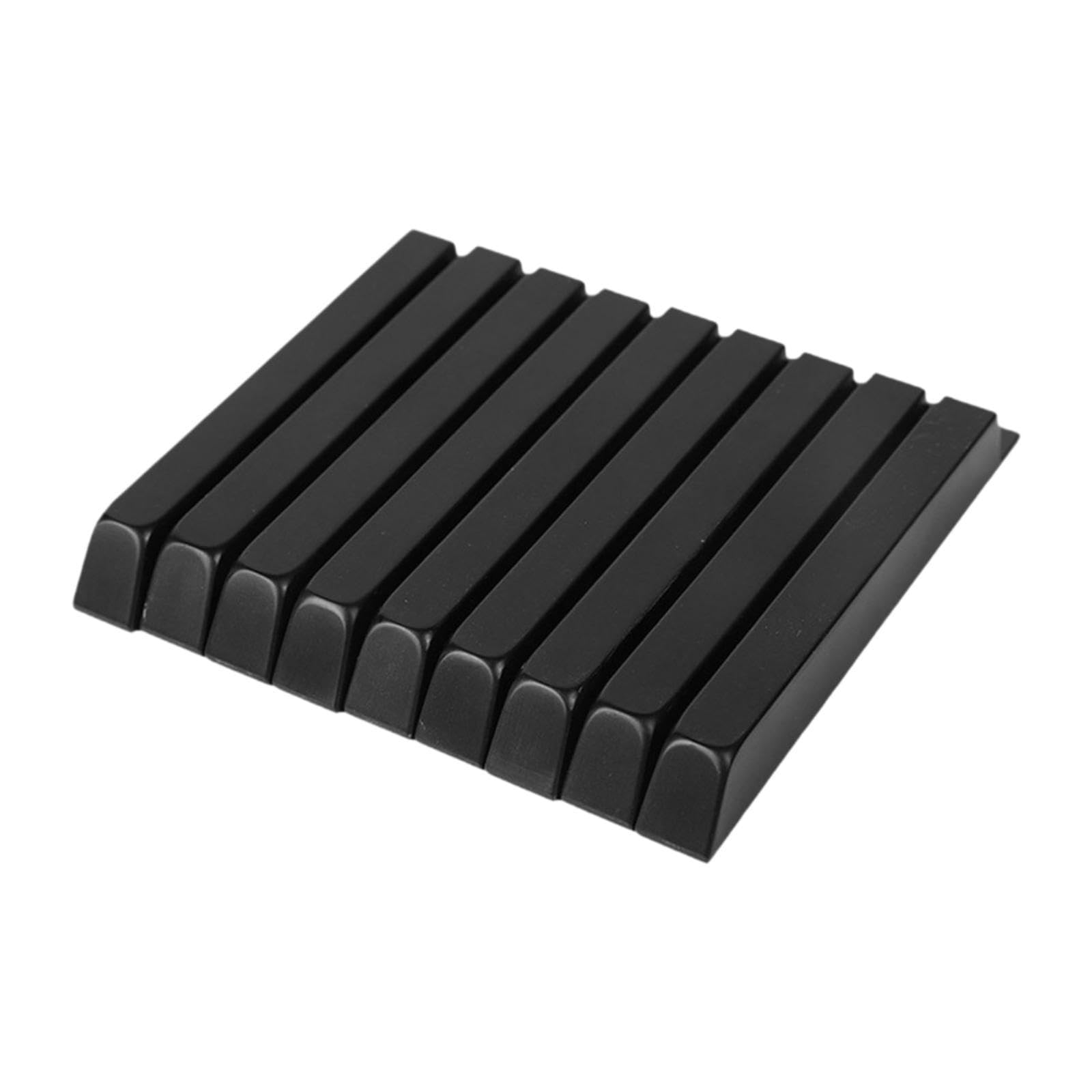Harilla 88 Pezzi Copritasti per Pianoforte Tasti di Ricambio Kit di Sostituzione Accessori per Tastiera Realizzati in Acrilico Liscio Adatto per Musicisti E, Nero Lucido