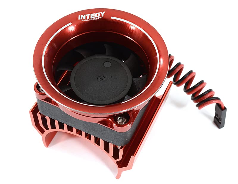 Integy RC 36mm Drive Unit Heatsink + 40x40mm Fan w/Intake Ram Funnel for Most 1/10 RC Crawler