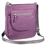 HAIKU Jaunt Eco-Friendly RFID Blocking Travel Crossbody, BlackBerry, Medium