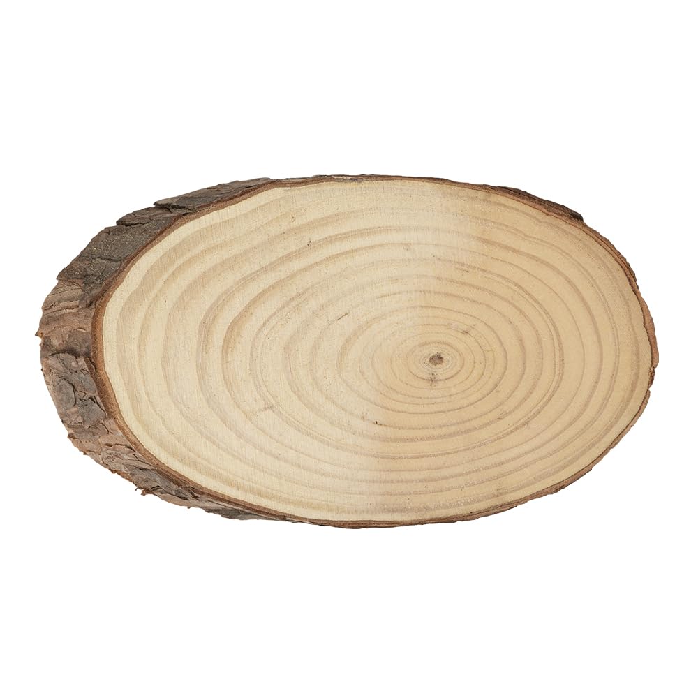 Ideen Mit Herz Disques De Bois Décoratifs | 0,6 Cm D'épaisseur | Rondelles De Bois | Plaques De Bois Rondes ( 8 Cm à 9 Cm | 25 Pièces