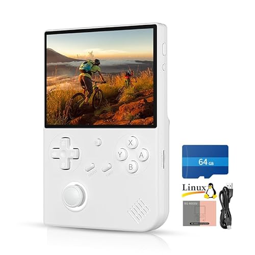 RG40XX V Retro Handheld Game Console 4.0 inch IPS Screen Joystick RGB Lighting Linux 64-bit System 3200mAh Video Gaming Console Supports 5G WiFi Bluetooth RG 40XXV (RG 40XXV White)
