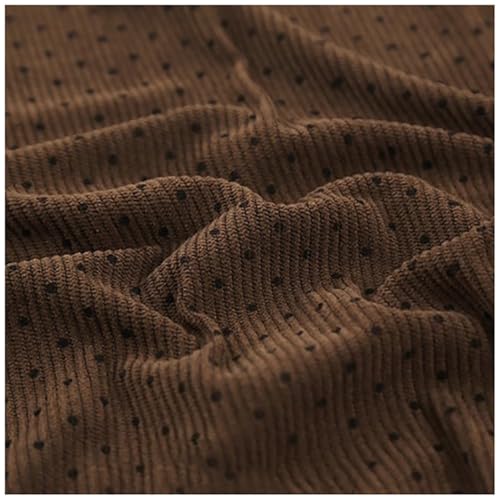 Tissu velours côtelé d'ameublement premium couleur café pour couture haut de gamme