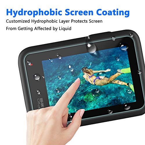 [8Pcs] Finest+ Screen Protector For Gopro Hero 11/Hero 10/ Hero 9 Black,Tempered Glass Screen Protector+Tempered Glass Lens Protector+Tempered Glass Small Display+Lens Cover Film For Go Pro Hero11/10/9 Black Action Camera #TOP5