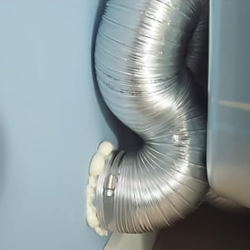 Tubo di condotta dell'aria calda da 75 mm, tubo riscaldante ignifugo a doppio strato in alluminio per sistemi di riscaldamento diesel
