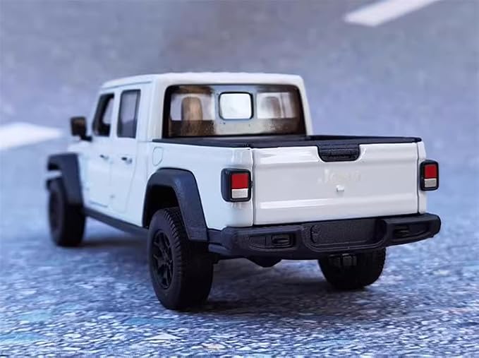 Modelo preconstruido 1:27 Jeep Gladiator 2020 blanco miniatura 5