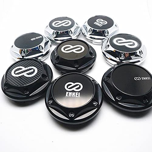 4Pcs 68Mm For Enkei Wheel Center Cap Hubs Car Styling Emblem Badge Logo Rims Cover 45Mm Stickers Accessories Wheel Center Hub Caps Cover (Color : D) #TOP1
