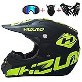 [Motocross-Helmlüftungssystem]: Vollständig einstellbare Einlass- und Auslassöffnungen für einen konstanten, leichten Luftstrom, der den Fahrer kühl und komfortabel hält