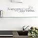 Venkaite Vinilos Decorativos Kitchen Inglés Alfabeto Citar Pegatinas de Pared para Casa Decorativos 15x66 cm (6x26 Inches)