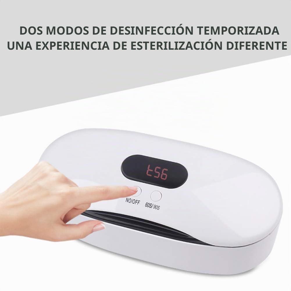 Esterilizador UV para utensilios de manicura tatuaje, peluquería, Teléfonos Celulares, Gafas, Estética, con 8 Bolas Lámpara certificado CE para Esterilización UV desinfectante Rápida 99.9%