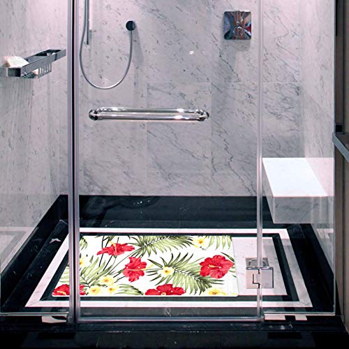 Tapis de bain antidérapant jungle 71x40 cm avec ventouses