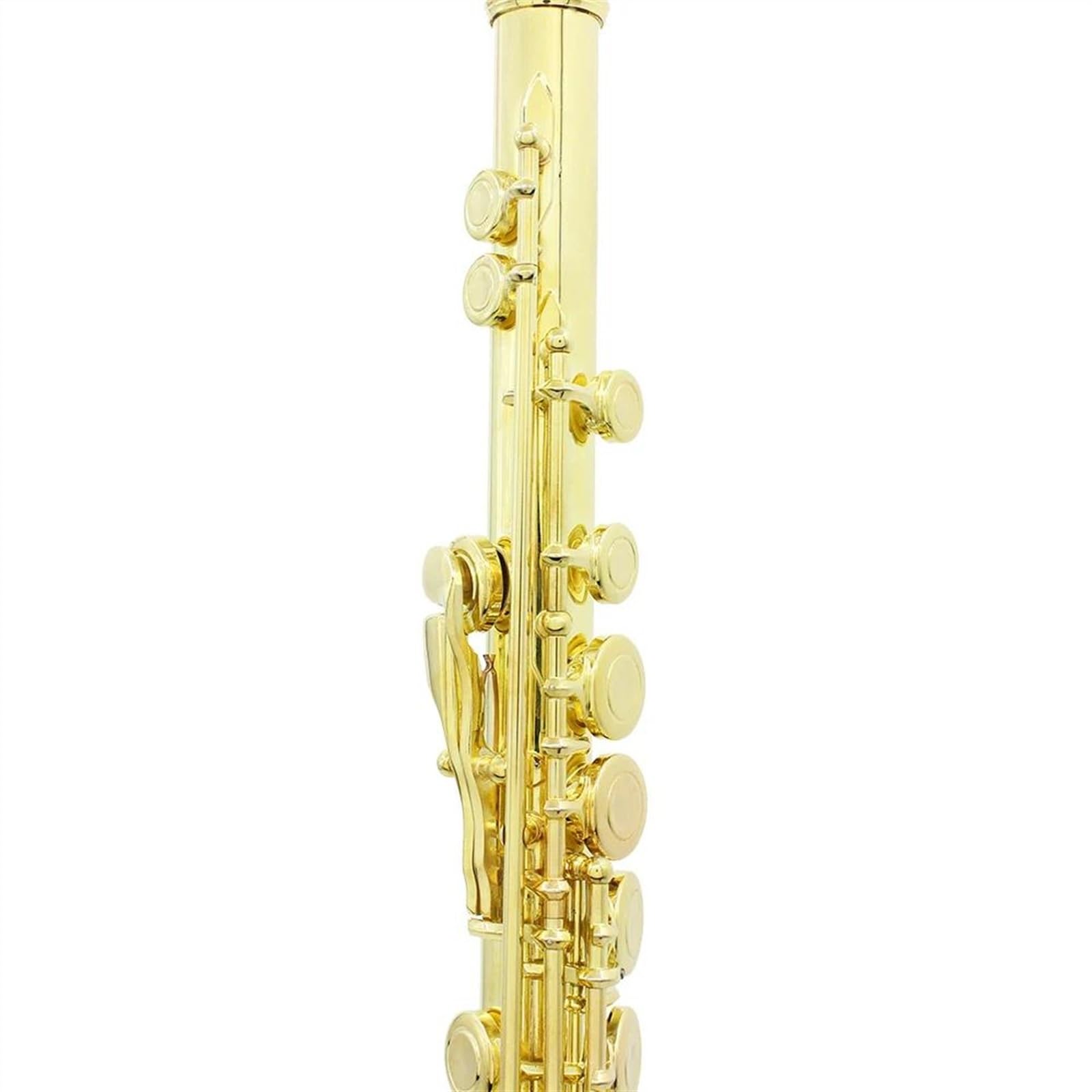 Professionale Flauto Traverso Oro 16 fori Aggiungi lo strumento per flauto con corpo in ottone e chiave E con accessori in scatola di pelle