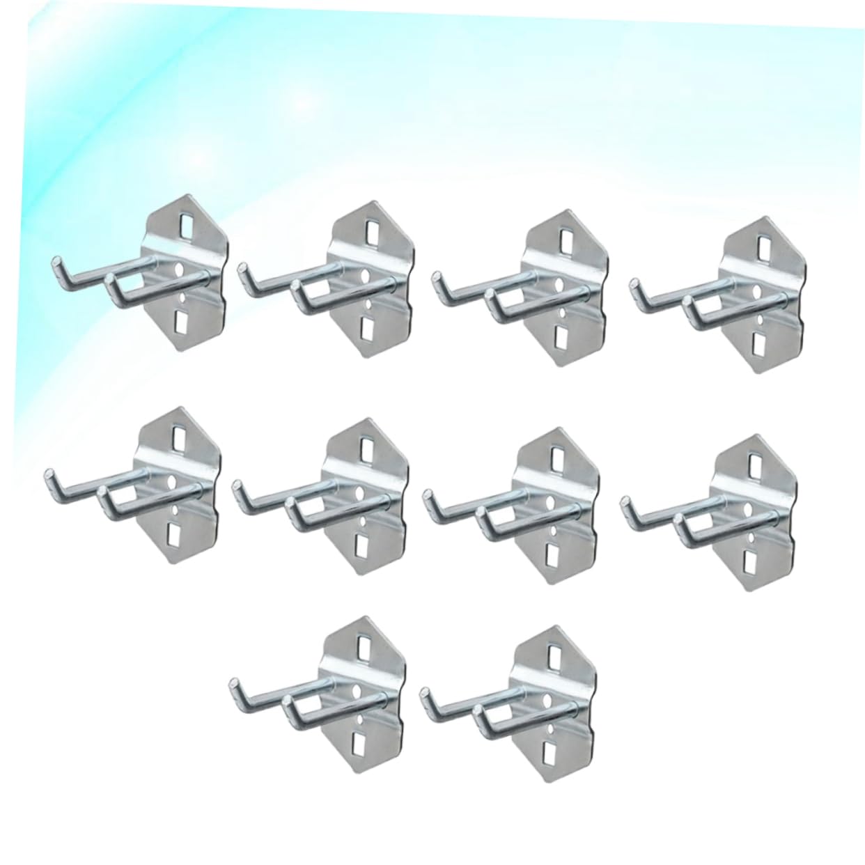 GLEAVI Ganci Multiuso in Acciaio 10 Pezzi 50mm per Attrezzi