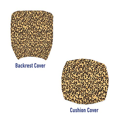 Ambesonne OFIS_135542 Leopard Office Chair Slipcover, Illustration Of Continuous Animal Print Random Blemishes Spots thumb #2