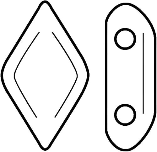 Miniatura 7 de Cuentas de cristal checo GemDuo Beads, cuentas en forma de diamante de 2 agujeros, 0.197x0.315 in, 0.35 oz, nebulosa verde turquesa