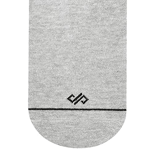 Image of DYNAMOCKS Men & Women Ankle Length Socks (Pack of 4 Pair; Grey; Combed Cotton; Anti Odour; Breathable; Durable)