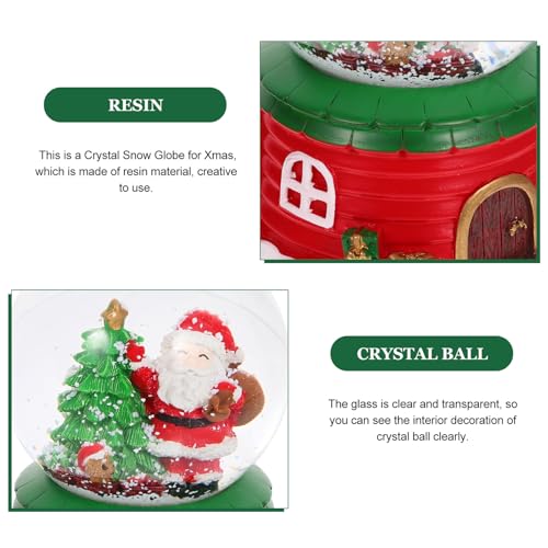 Bola de cristal navideña con caja de música integrada para decoración de escritorio Mipcase 3