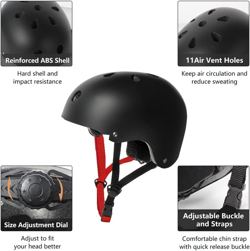 Miniatura 3 de Casco de patineta con resistencia a impactos y ventilación para jóvenes y adultos