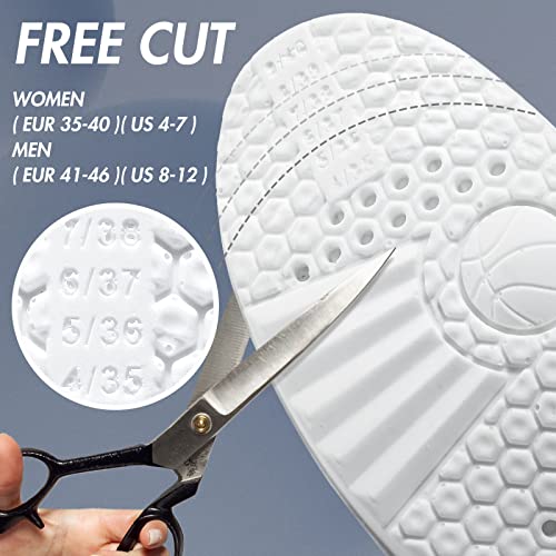 Image of XINIFOOT 3 Pairs Premium Comfort Shoe Replacement Insole, Shock Absorption Elastic Cushion Inserts, Breathable Shoe Inner Soles for Women Gray