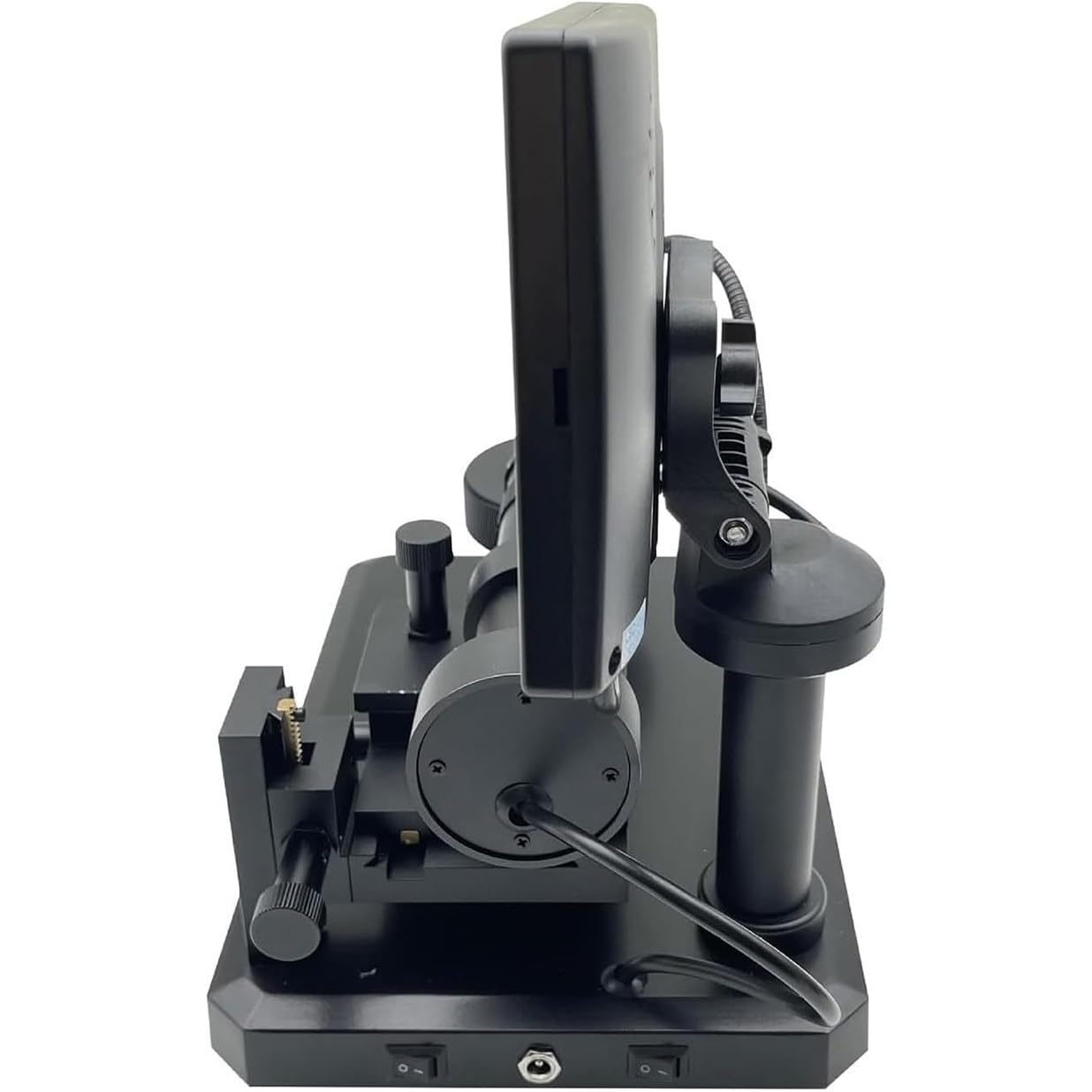 Diamentowy mikroskop cyfrowy 30-110X z ekranem LCD 7'', odległość ogniskowania 20 mm, idealny do oglądania biżuterii i diamentowych pasów, odległość obiektywu 16-26 mm