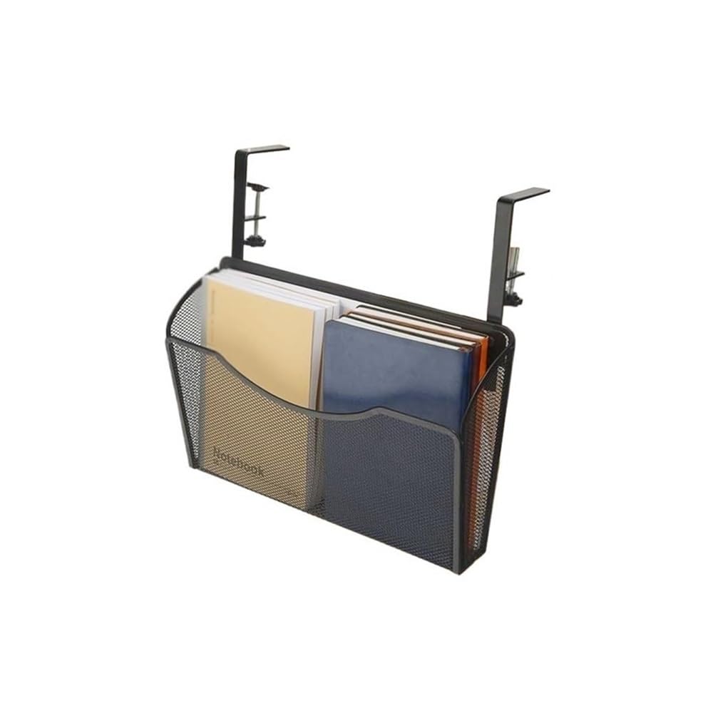 J9V4G6S3B5 Desktop File Rack Desktop Hanging Storage Office Desk Underneath Magazine A4 Paper File Folder Organizer