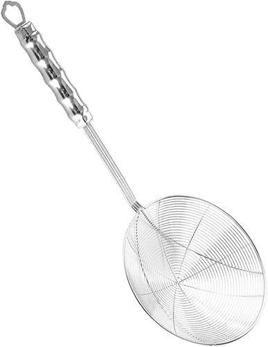 Cuchara colador Colador Cuchara Colador de malla fina Colador Cuchara grande Skimmer Cuchara Colador de Pasta Colador de Alambre Cuchara Desnatadora